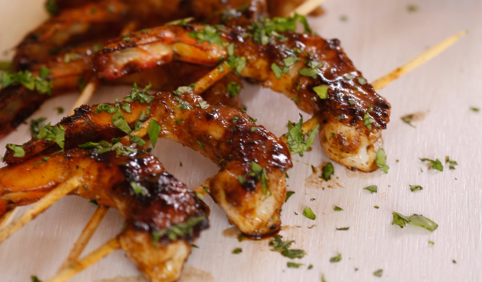 Moroccan-Glazed-BBQ-Prawns-recipe